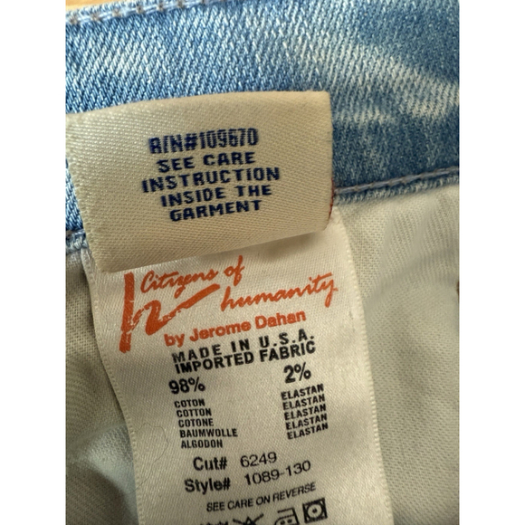 Citizens of Humanity Bootcut Jeans Size 28 Waist 34” Inseam Tall Long Mid Rise - Picture 9 of 11